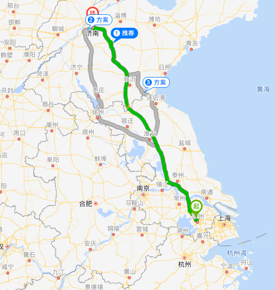 無錫到濟南物流專線行駛路線